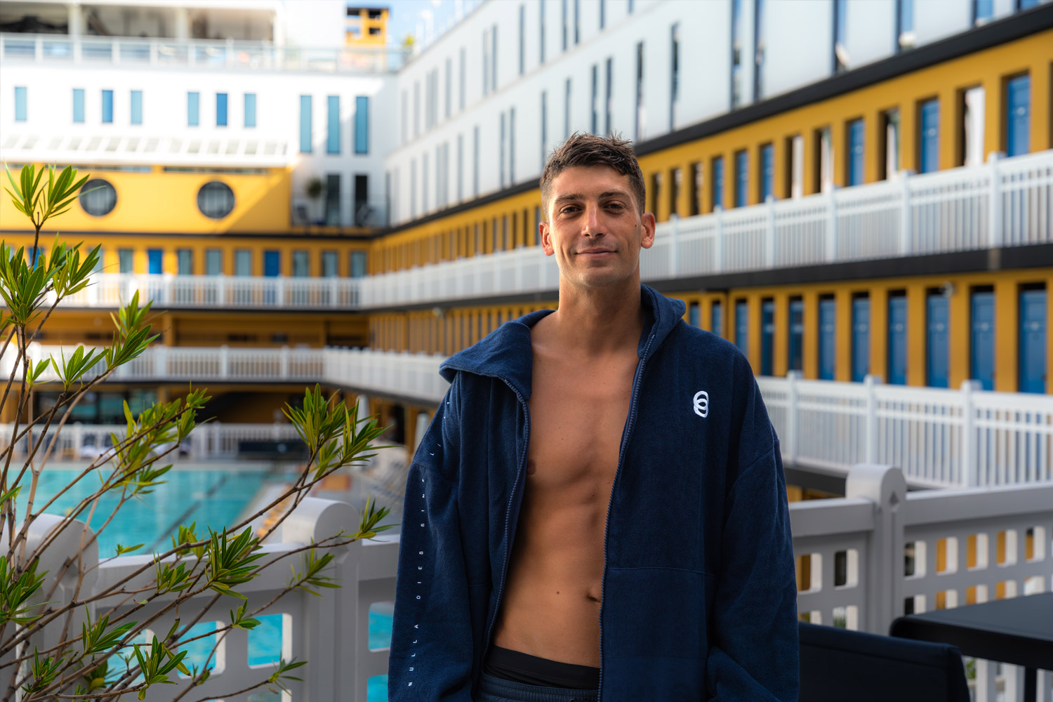 S&eacute;ance de coaching natation avec Malcolm &agrave; l'h&ocirc;tel Molitor