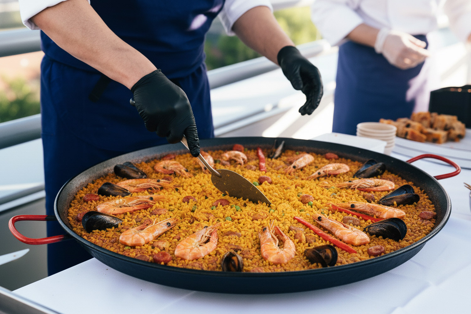 Photographie du Sunday Roast du Rooftop Molitor